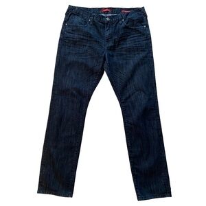 Guess men jeans Halsted fit medium rise tapered slim dark blue size 36